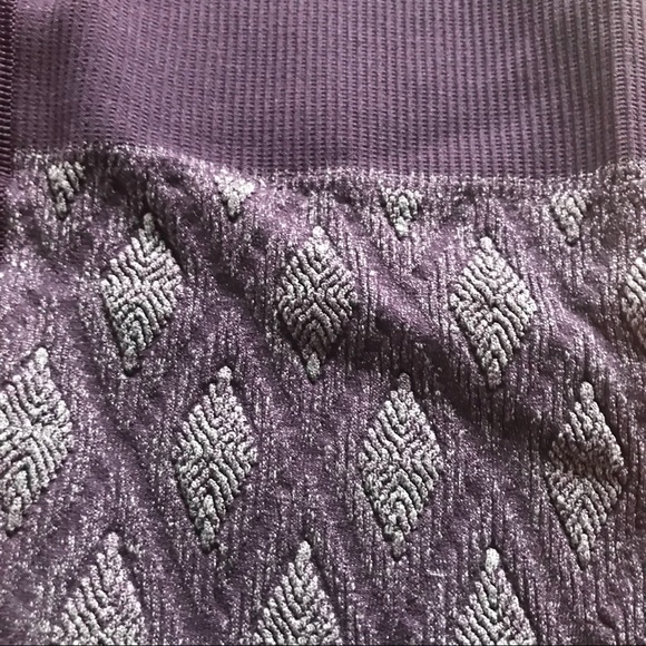 Tema Athletics High Waisted Textured Purple Leggings - Picture 4 of 6